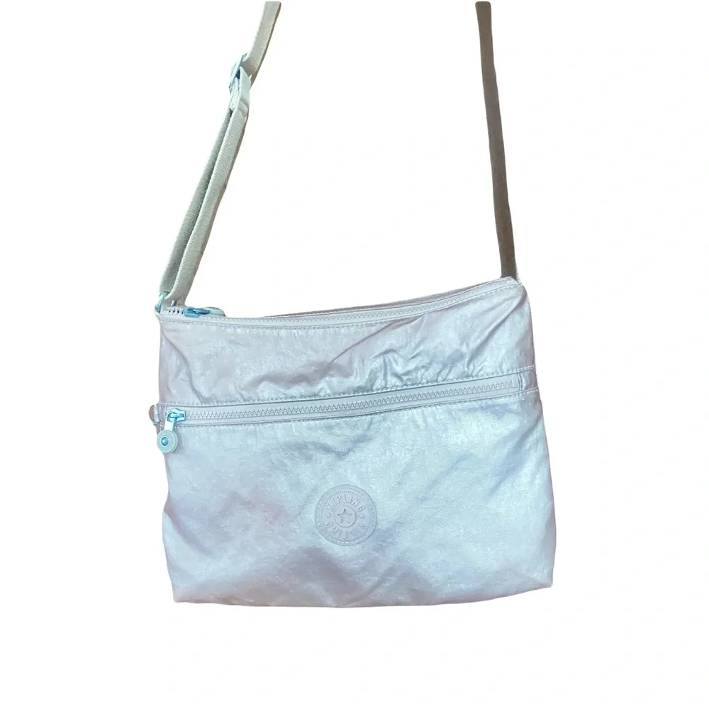 Rose Gold Kipling Pink Crossbody Bag with Signature Style